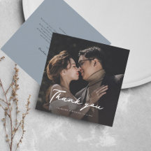 Elegant Photo Script Bröllop Tack