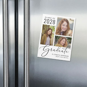 Elegant Photo Studenten annons Magnet