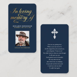Elegant Photo Sympathy Funeral Prayer
