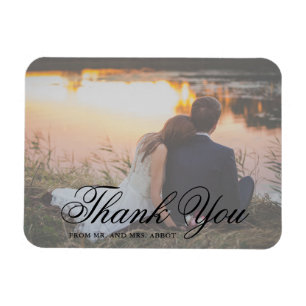 Elegant Photo Tack Wedding Favor Magnet