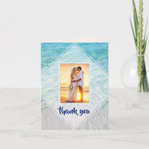 Elegant Photo Tropical Beach Wedding Tack Kort