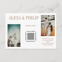Elegant Photo Wedding Enclosure Card Tilläggskort