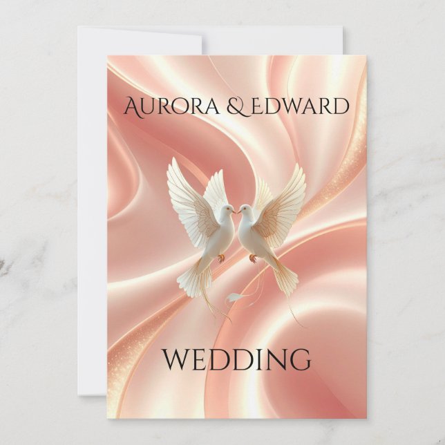 Elegant Photo Wedding Invitation Card – Modern Inbjudningar (Framsida)
