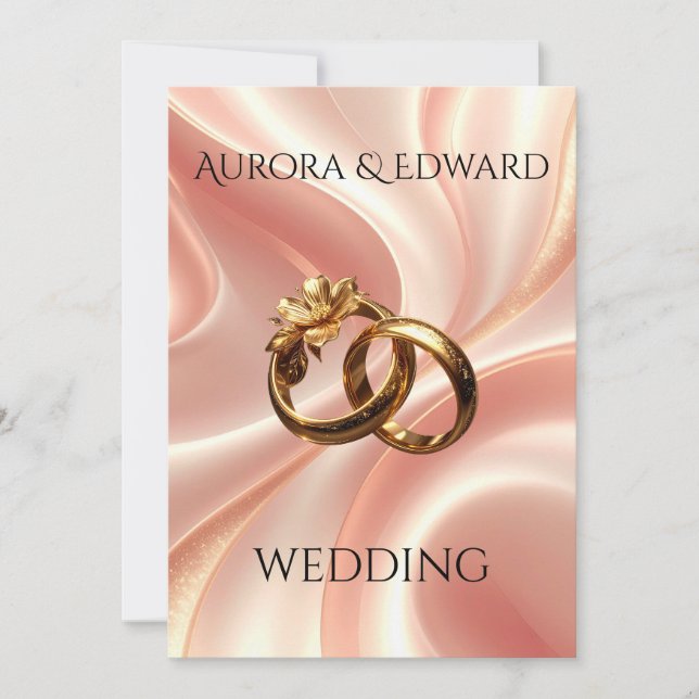 Elegant Photo Wedding Invitation Card – Modern Inbjudningar (Framsida)