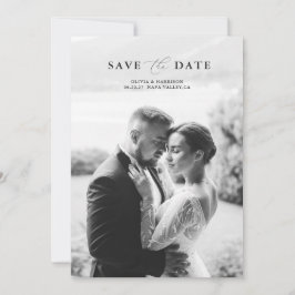 Elegant Photo Wedding Save the Date Inbjudningar