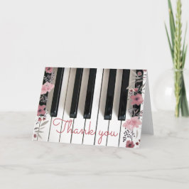 elegant Piano tangentbord blommigt tack
