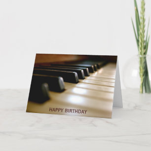 Elegant Piano tangentbord musikår Kort