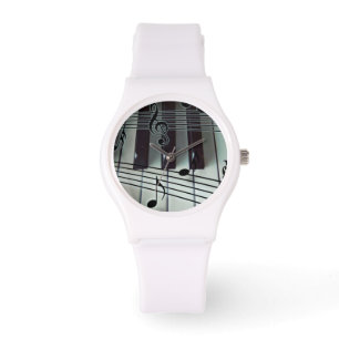 Elegant pianoklocka armbandsur