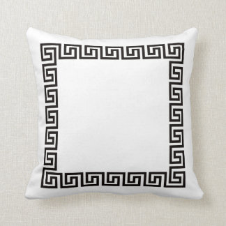 Elegant Pillow med grekiska nyckel Kudde