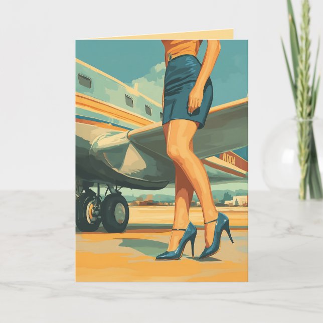 Elegant Pilot från Jet Inbjudan (Framsida)