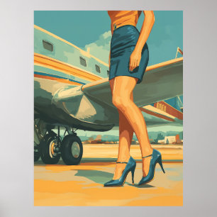 Elegant Pilot från Jet Poster