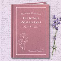 Elegant Pink Bonus Mom Storybook Mother’s Day Kort