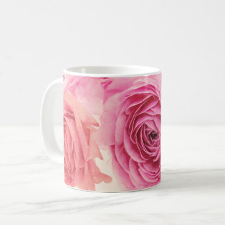 Elegant pink bouquets kaffemugg