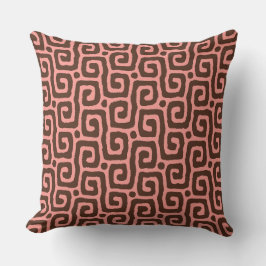 Elegant pink &brown Abstract pattern Kudde