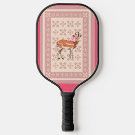 Elegant Pink Doe-patterned Christmas