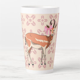 Elegant Pink Doe-patterned Christmas