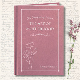 Elegant Pink Floral Storybook Mother’s Day Photo Kort