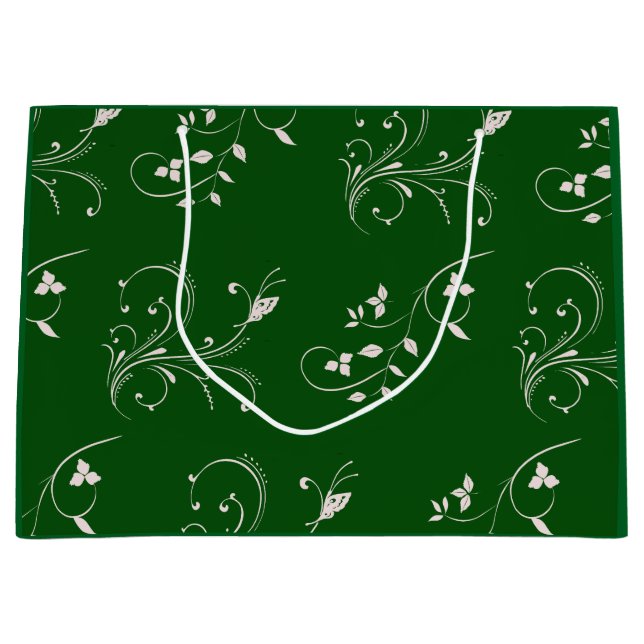 Elegant Pink Floral Swirl  (Framsidan)