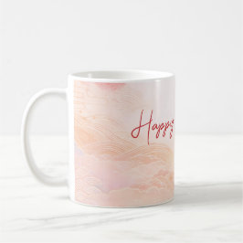 Elegant Pink Orchid Birthday Kaffemugg