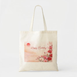 Elegant Pink Orchid Birthday Tygkasse
