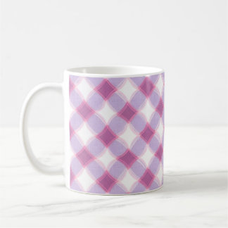 Elegant Pink Purple Geometric Pattern Mug Kaffemugg