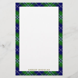 Elegant pläd för klanDouglas Tartan Brevpapper