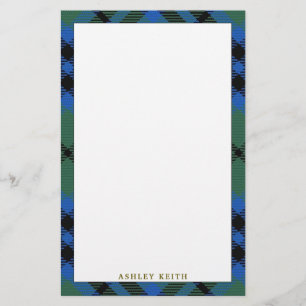 Elegant pläd för klanKeith Tartan Brevpapper