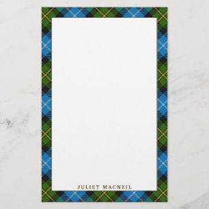 Elegant pläd för klanMacNeil Tartan Brevpapper