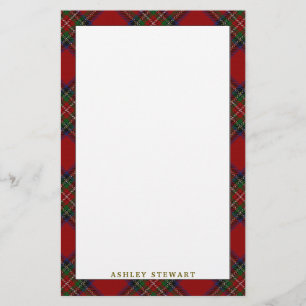 Elegant pläd för klanStewart Tartan Brevpapper