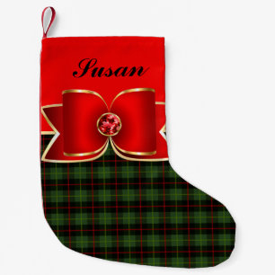 Elegant Plade och judelbin med Namn Liten Julstrumpa