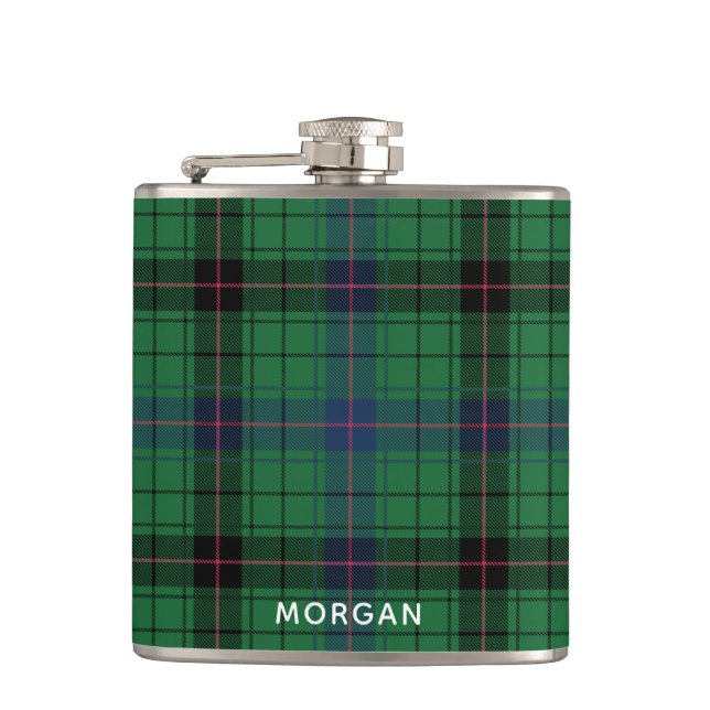 Elegant Plaid Davidson Tartan Anpassad  Fickplunta (Framsidan)