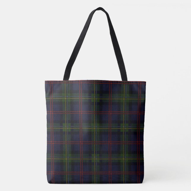 Elegant Plaid Rustik Tartan Tygkasse (Framsida)