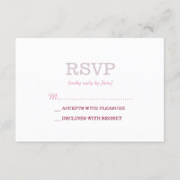 Elegant Plain White Lavender OSA