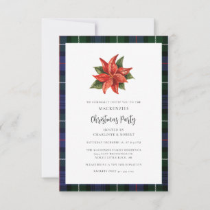 Elegant Play MacKenzie jul Party Tartan Inbjudningar
