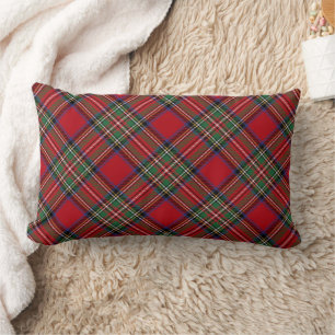 Elegant Play Rustic Klan Stewart Tartan Lumbarkudde