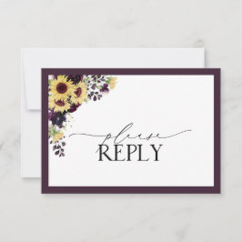 Elegant Plum Lila SolrosfärgsOSA OSA Kort