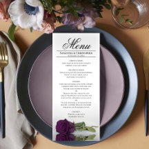 Elegant Plum Purple Rose Reflections Bröllop