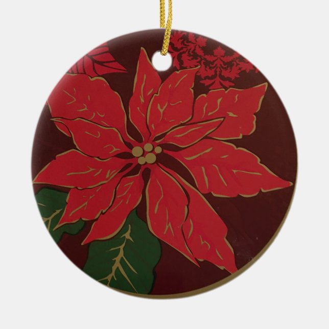 Elegant Poinsettia Ornament (Framsidan)