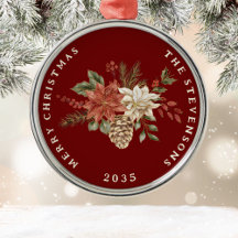 Elegant Poinsettia Personlig