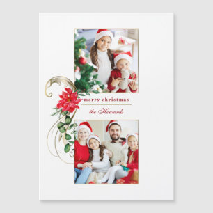 Elegant Poinsettias & Guld Scrollss 2-foto