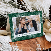 Elegant Poinsettias och Gräs Cones Grönt 2 Photo