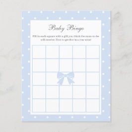 Elegant Polka Dots Baby Pojke Duscht Baby Bingo Sp