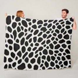 Elegant Popular Luxury White Leopard Collection Fleecefilt