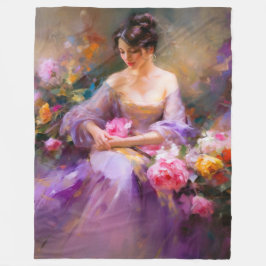 Elegant Porträtt Fleecefilt