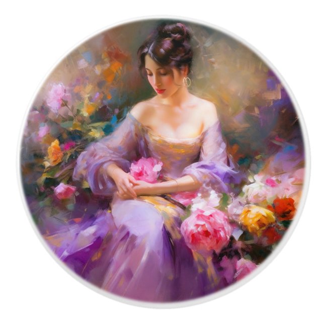 Elegant Porträtt Knopp (Framsidan)