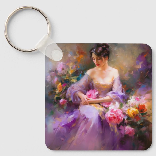 Elegant Porträtt Nyckelring (Framsida)