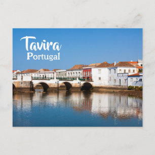 Elegant Portugal Romersk bro i Tavira Vykort