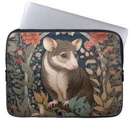 Elegant Possum William Morris Inspired Blommigt Laptop Fodral
