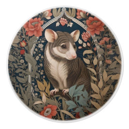 Elegant Possum William Morris Inspired Floral Knopp