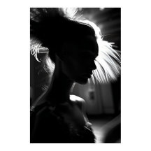 Elegant poster ballerina med oskärpeeffekt